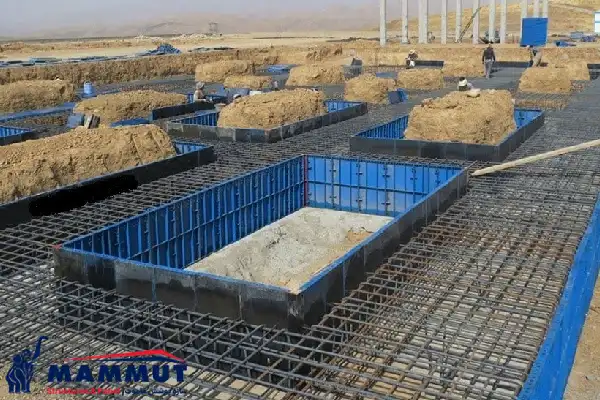 آموزش اجرای فونداسیون سوله